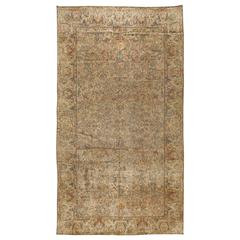 Antique Oversize Persian Lavar Kerman Carpet