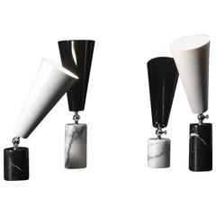 Italian Marble Vox Table Lamp, Small