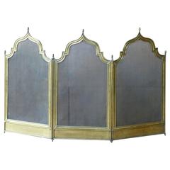 Antique French Fireplace Screen, Fire Screen