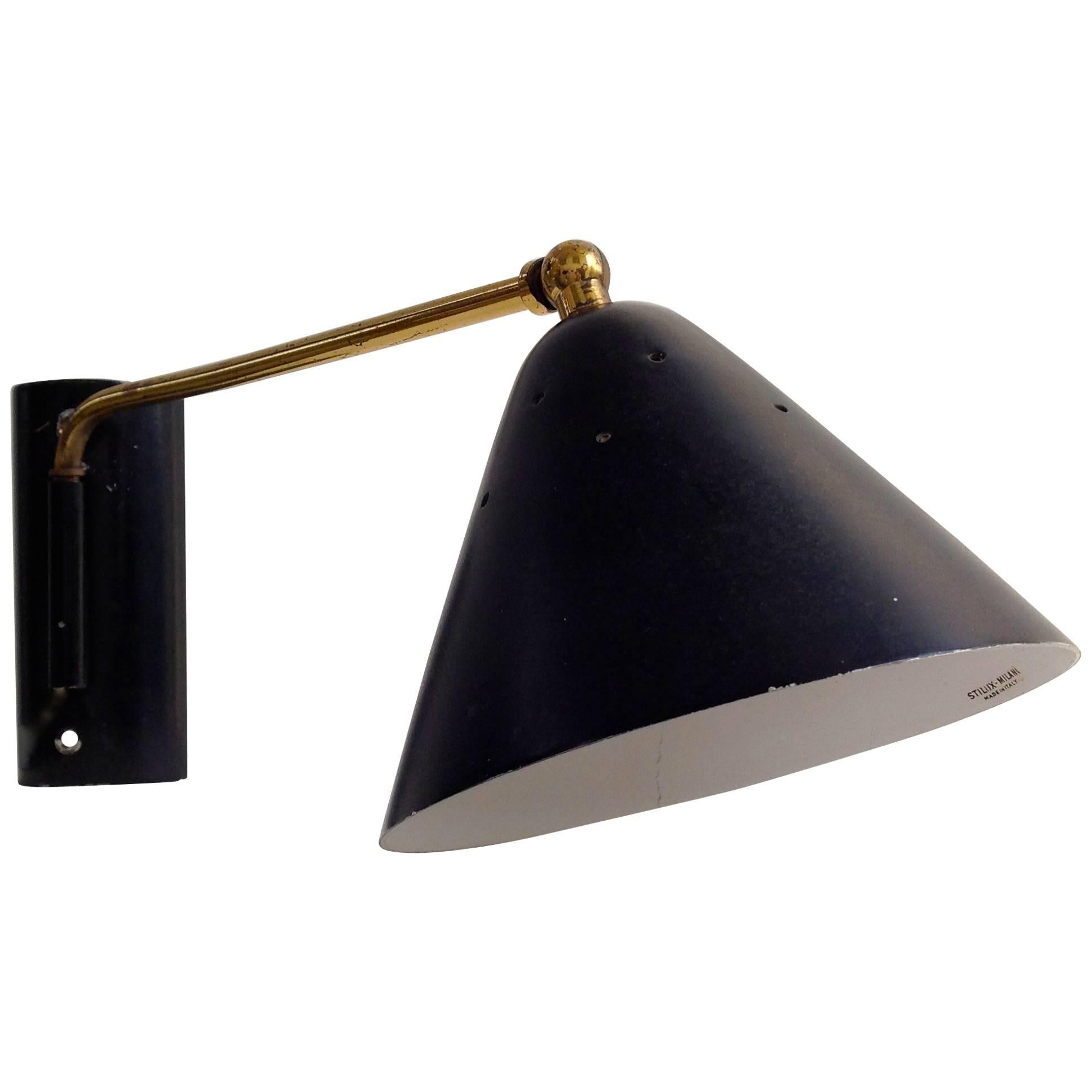 Very Old and Beautiful Adjustable Stilux Wall Sconce, Anno 1950 For Sale