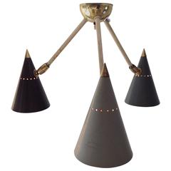 Nice Small Famous Wall or Ceiling Lamp by Gino Sarfatti, Anno, 1950