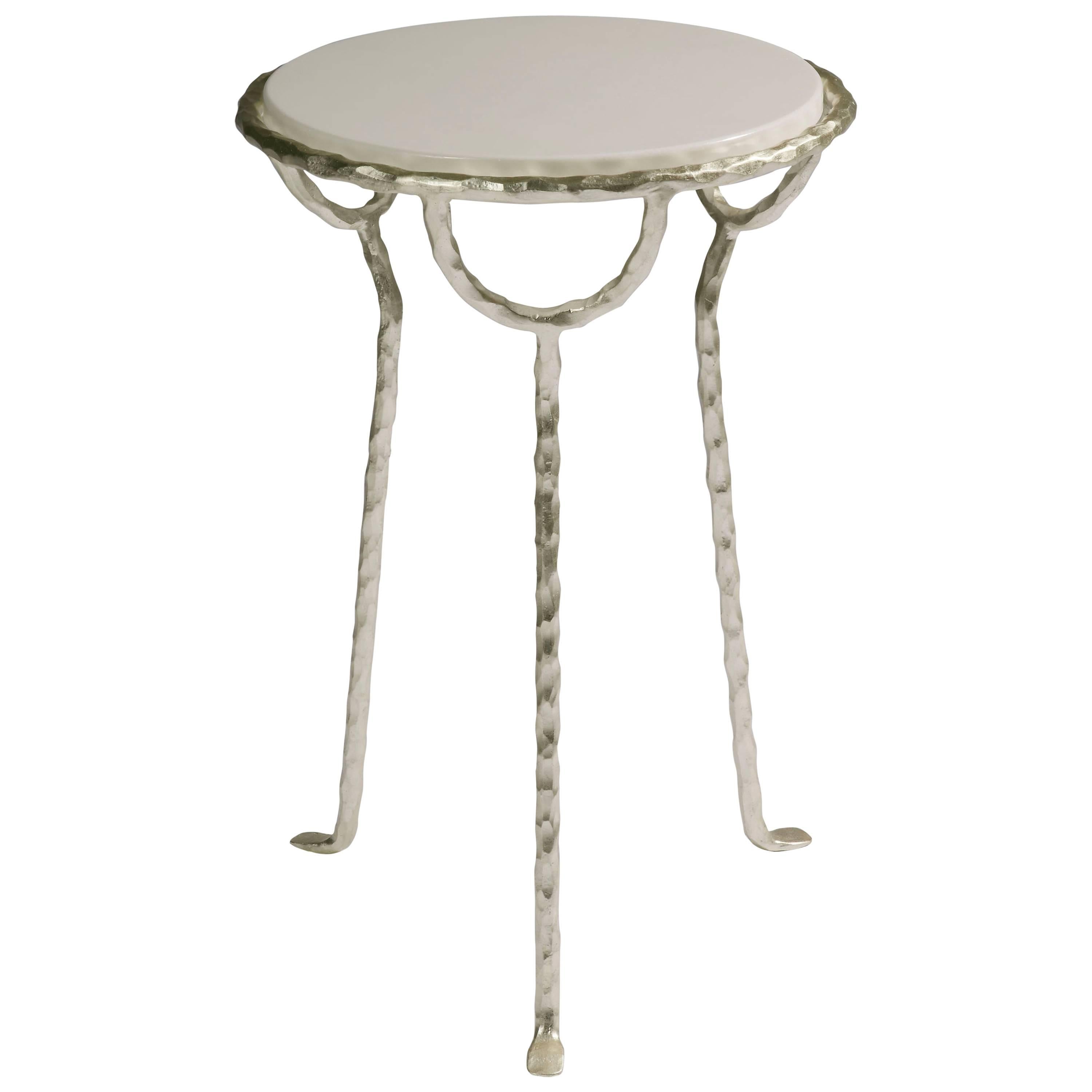 Side Table, "Mara" Round by Garouste and Bonetti For Sale