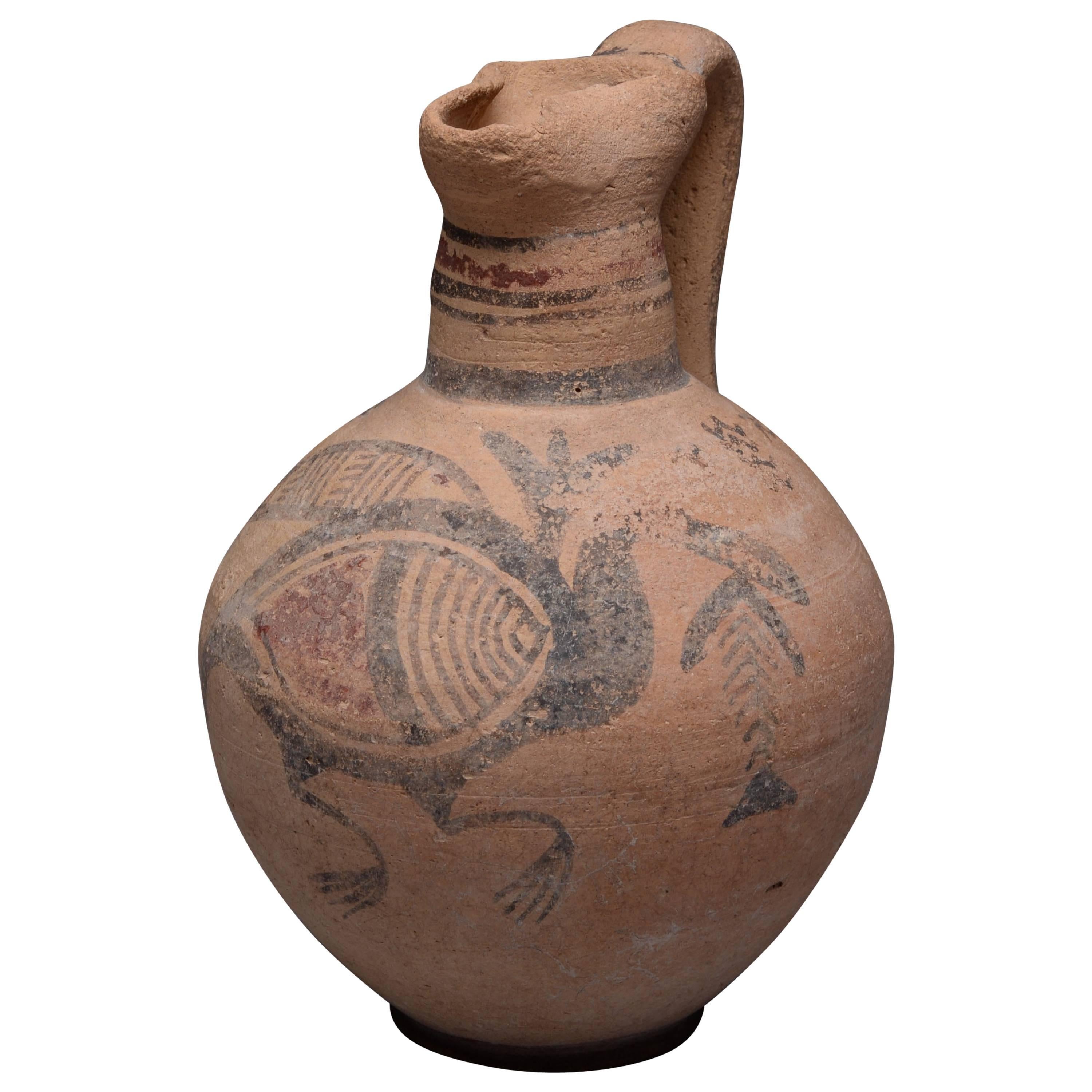 Ancient Greek Cypriot Geometric Bird Amphora, 700 BC