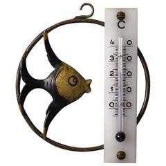 Walter Bosse Fish Wall Thermometer by Hertha Baller, Austria, 1950s 2