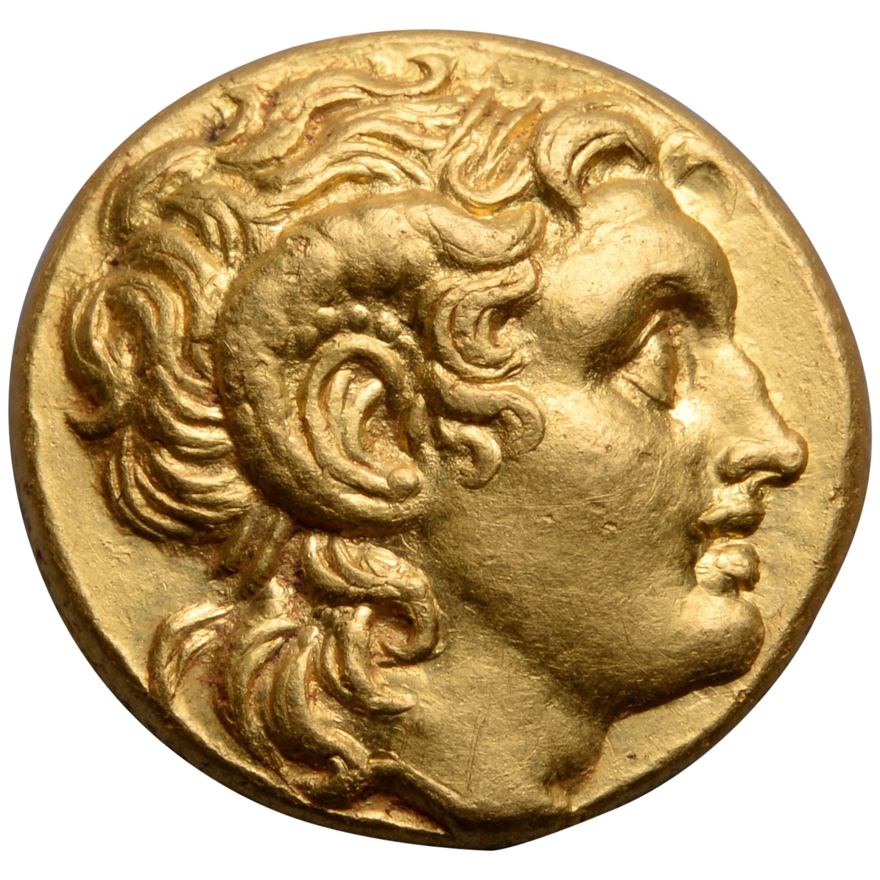 Ancient Greek Gold Coin of Alexander the Great, 305 BC