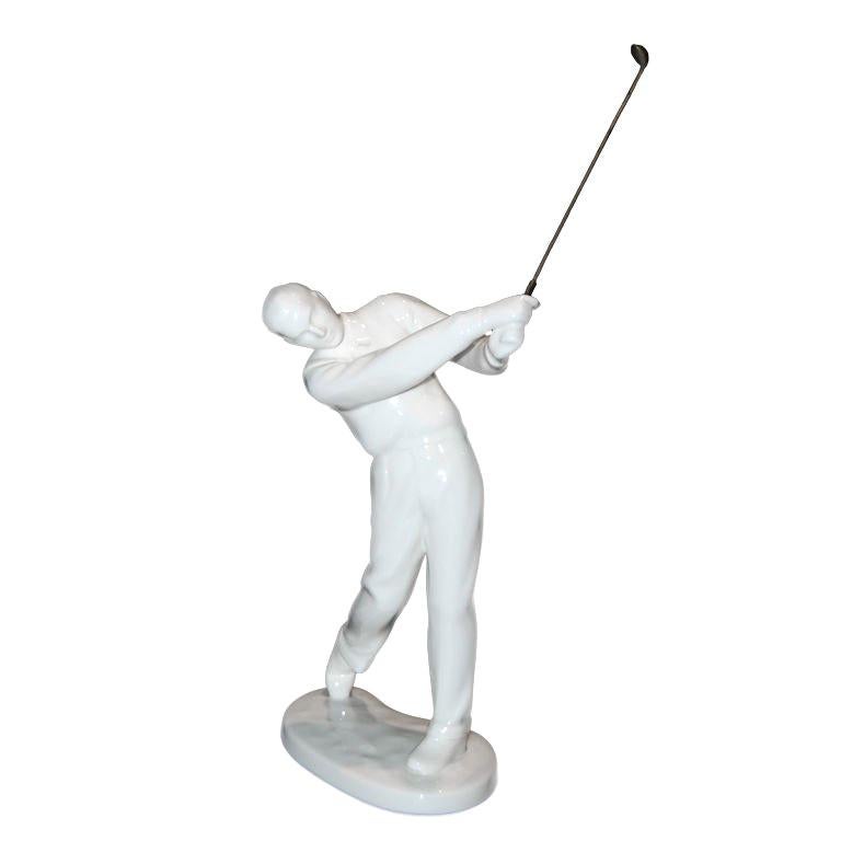 1930s Porcelain Figure of a Golfer by Noritake For Sale
