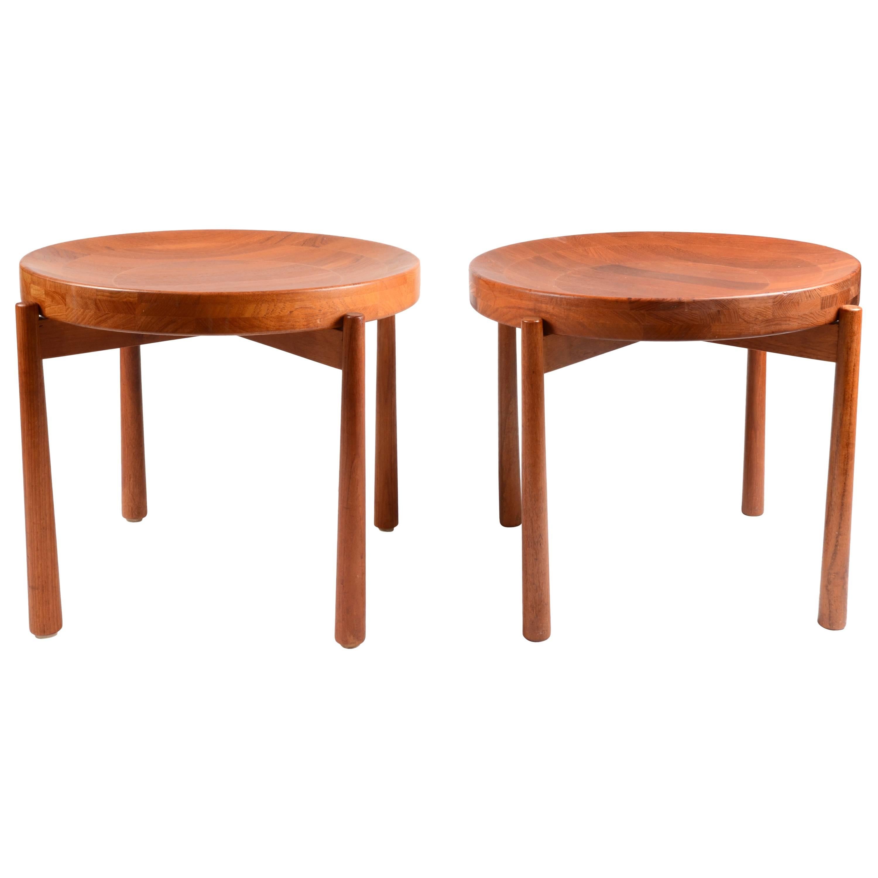 Pair of Tray Tables, in the Style of Jens Quistgaard, Denmark, Mid-1900s
