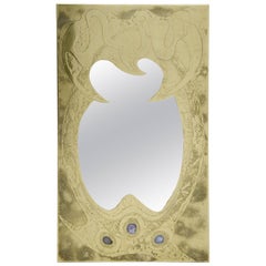 Retro Mirror Etched Brass by Willy Daro