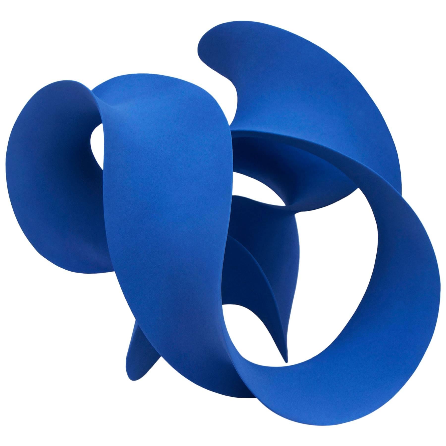 "Blue Twisted Form" by Merete Rasmussen