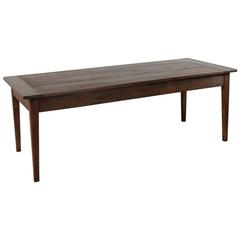 Antique French Hand Pegged Oak Farm Table from Le Perche
