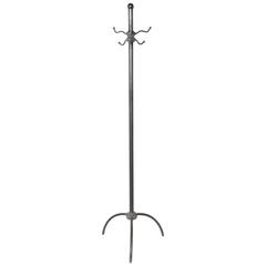 Edwardian Iron and Brass Coat Stand