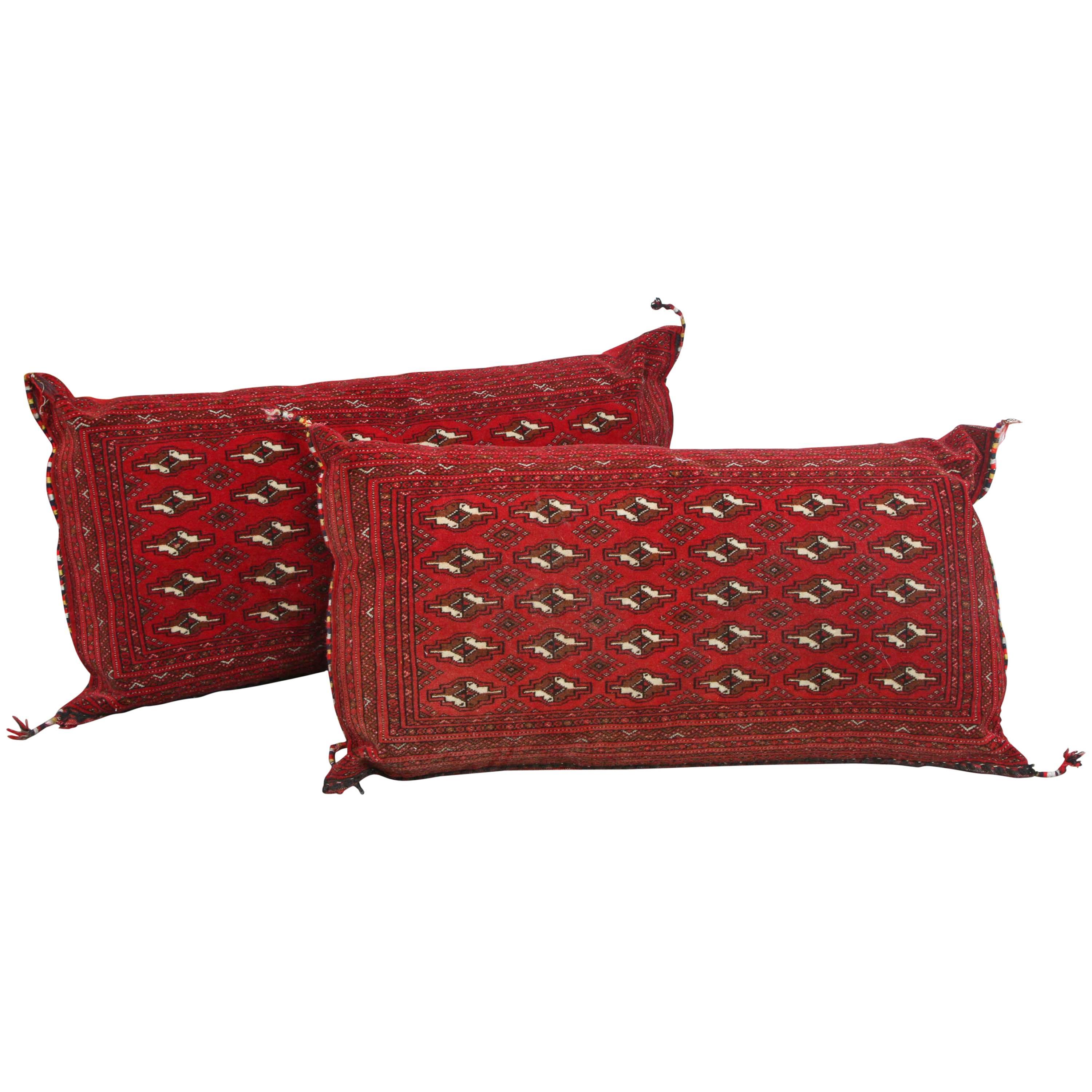 Large Handwoven Turkish Tribal Pillows