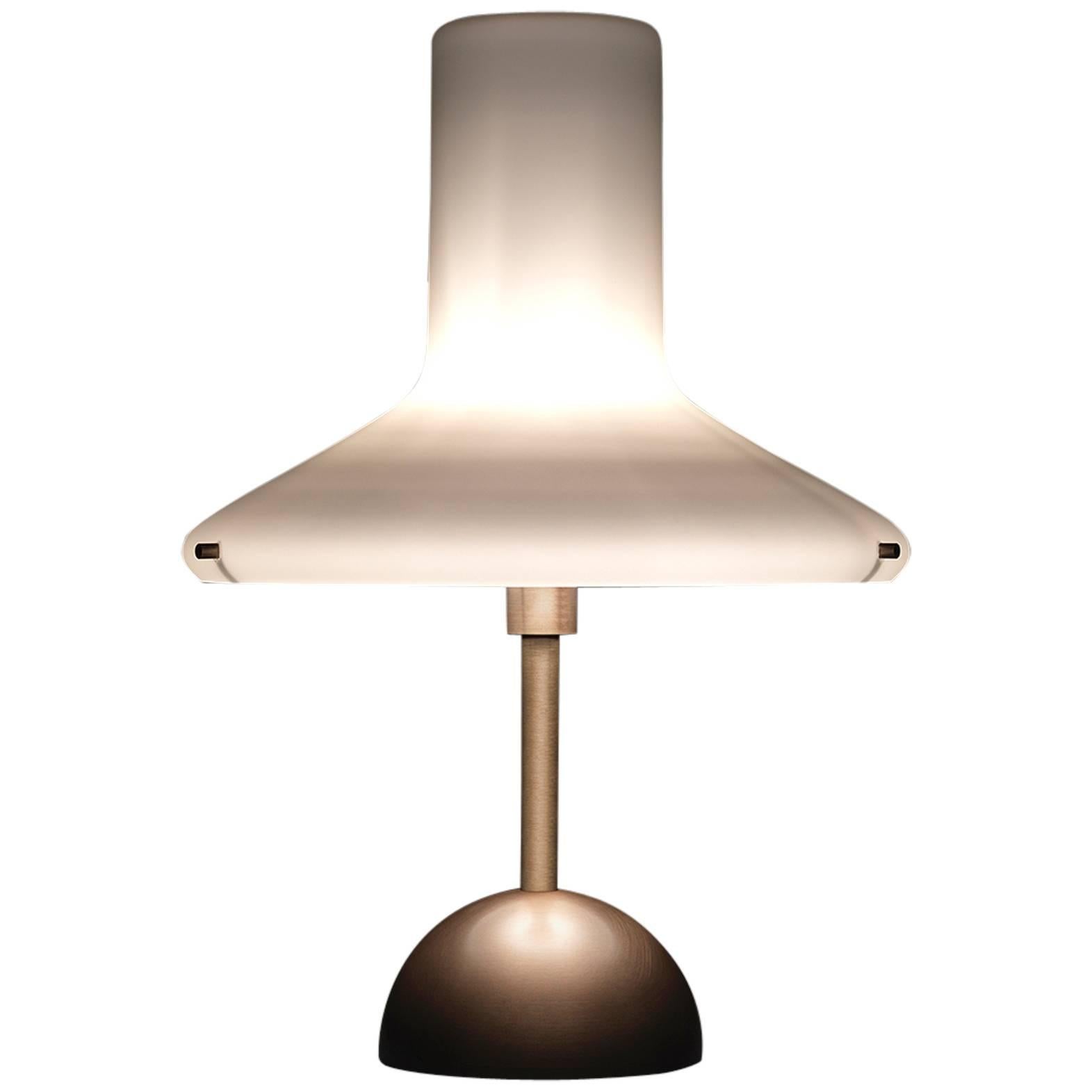 Satin Bronze Olly Table Lamp by Lorenza Bozzoli For Sale
