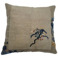 Art Deco Chinese Pillow Rug Cushion