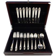 Woodlily by Frank Smith Sterling Silver Flatware Set for Eight Service 40 Pieces 10
