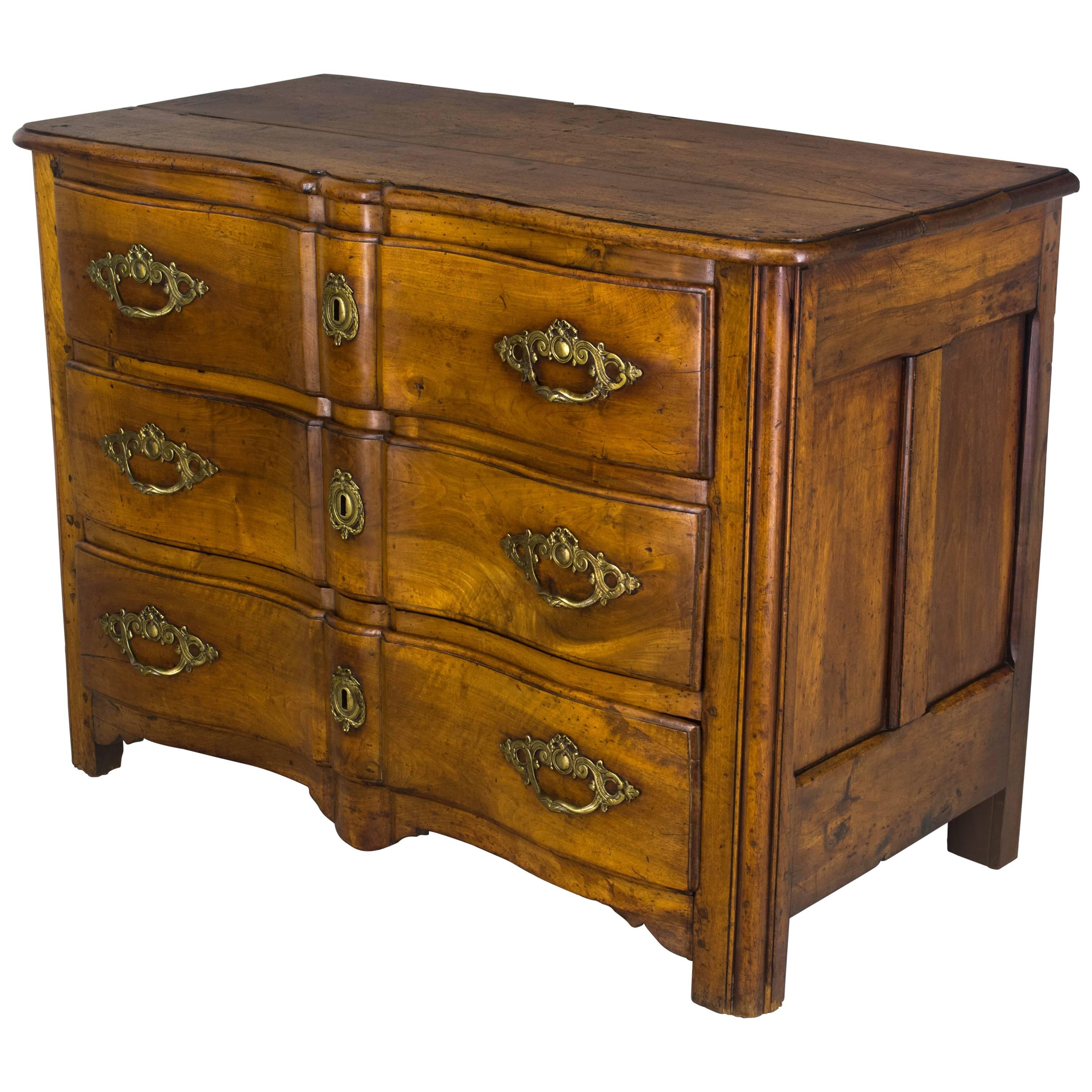 18th Century French Regence Serpentine Commode