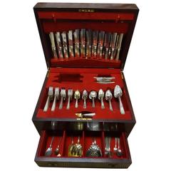 Etruscan by Gorham Sterling Silver Flatware Set of 12 Service Fitted Chest 4