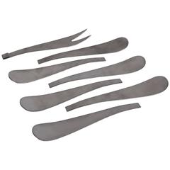 Set of Stainless Steel Serving Pieces by Amboss