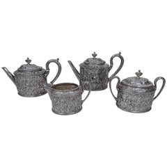Classic Baltimore Repousse Coffee and Tea Set by Jacobi & Jenkins