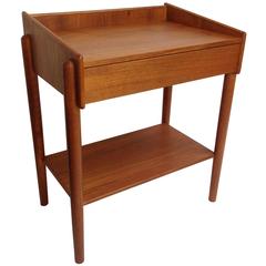 1950s Børge Mogensen Teak Bedside Table with Drawer by Soborg