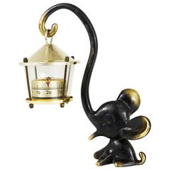 Walter Bosse Elephant Figurine with Thermometer, Baller Austria, 1950s 7
