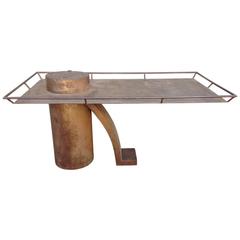 Post Modern Steel Coffee Table