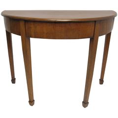 English Georgian Demilune Table