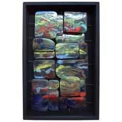 Mid-Century Modern Colorful Abstract Enamel Sculpture 10