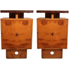 Rare Pair of Side Cabinets by Andrew Szoeke 1