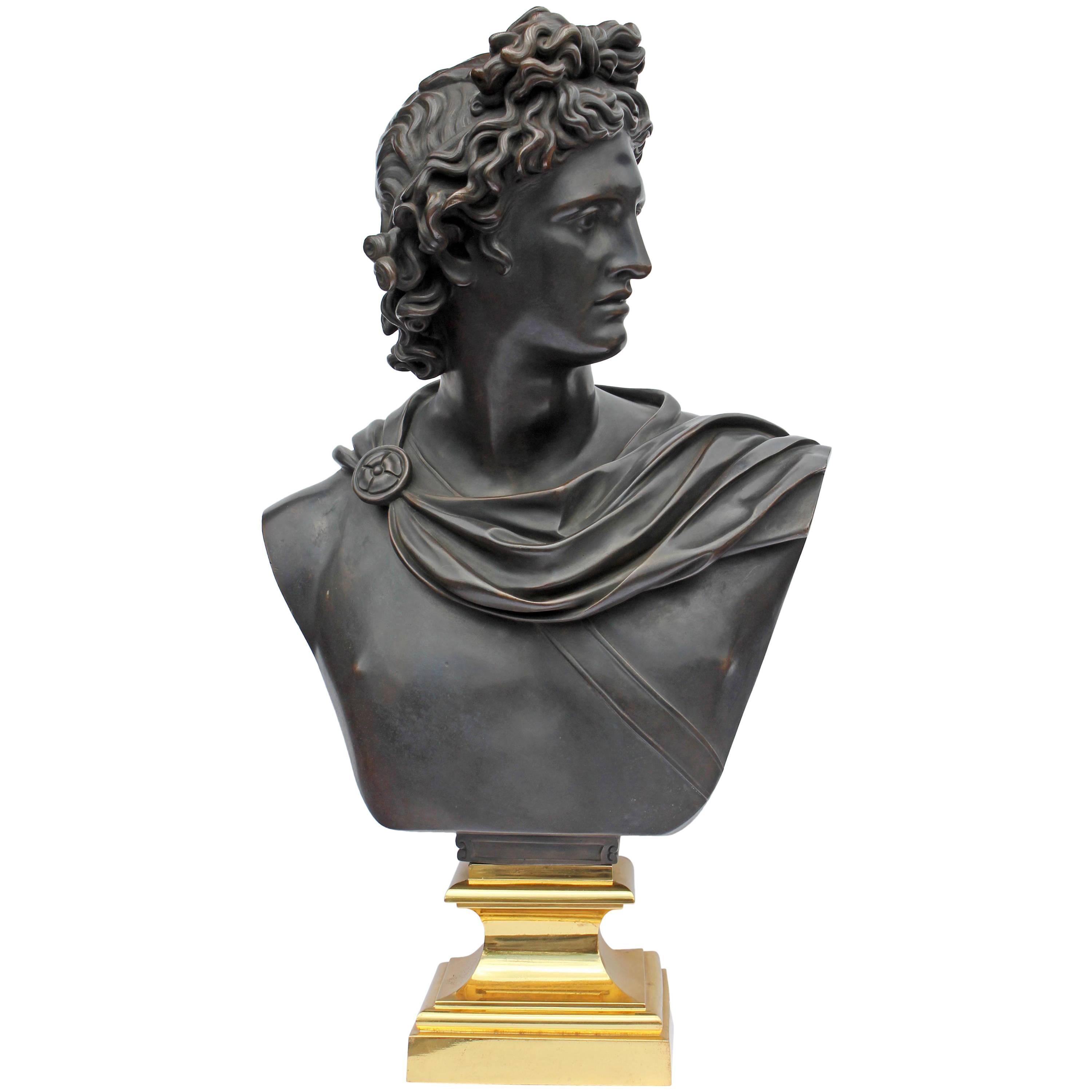 Large Grand Tour Bronze Sculpture Apollo