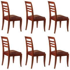 Paul Frechet Set of Six Mahogany Dining Chairs