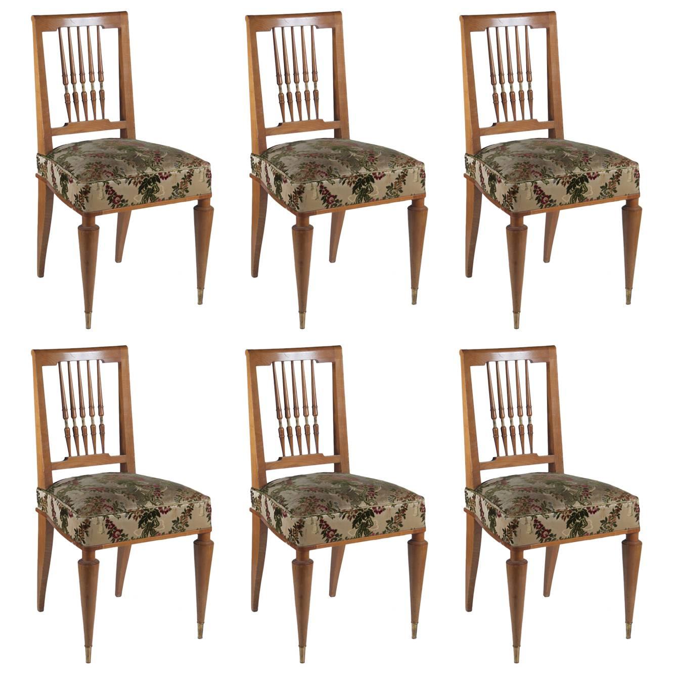 Etienne Martin Set of Six Dining Chairs