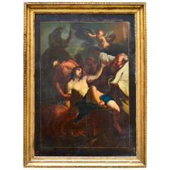 Late 18th Century Continental Allegorical Painting on Tin