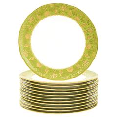 Minton Aesthetic Revival Raised Gold Plates