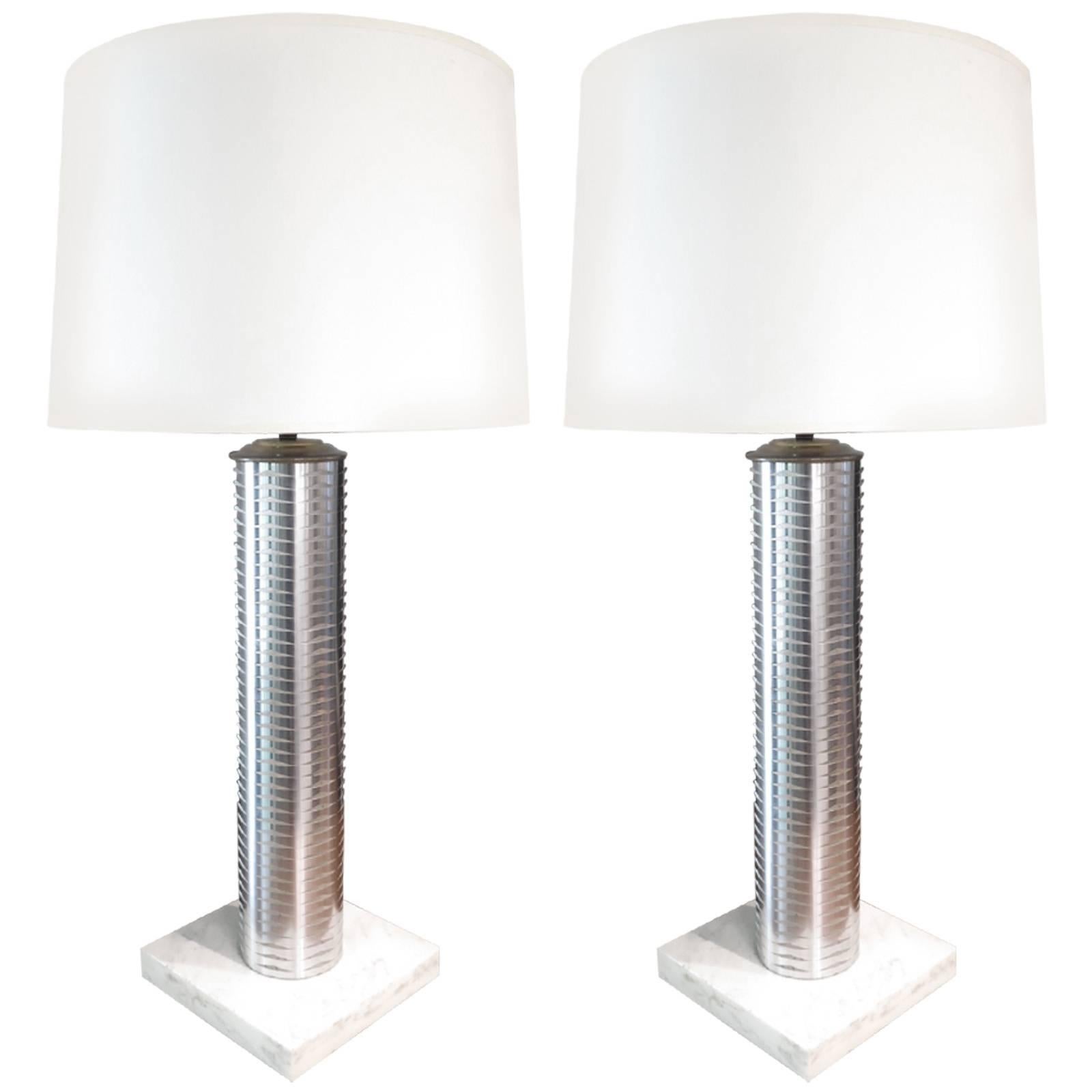Stainless Column Table Lamps