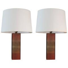 Pair of Resin Base Table Lamps 9