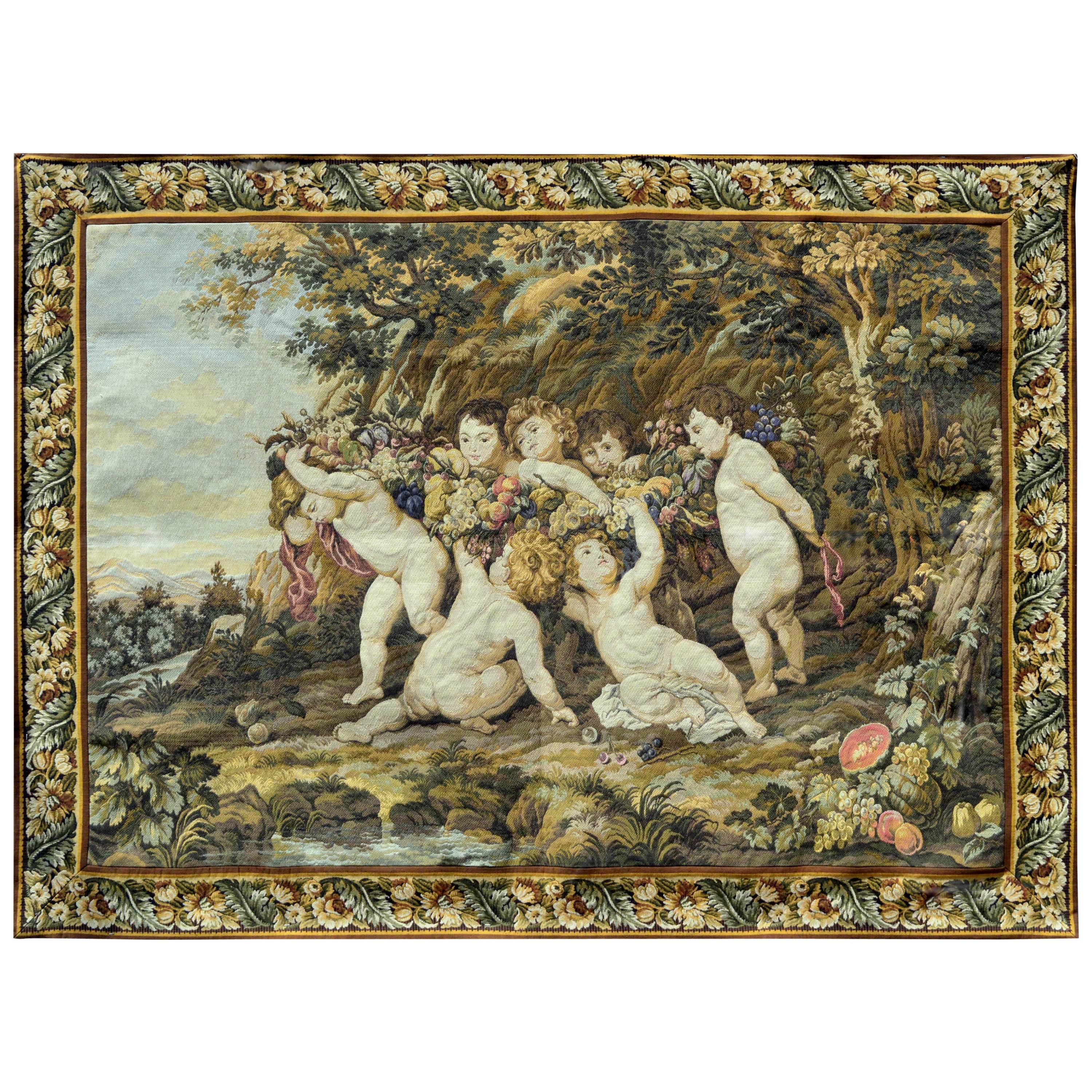 French Cherubs Wall Tapestry