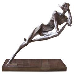 Brutalist Bronze Sculpture by M. Victor; 1960s 12
