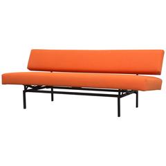 Retro Streamline Sleeper Sofa in the style of Martin Visser