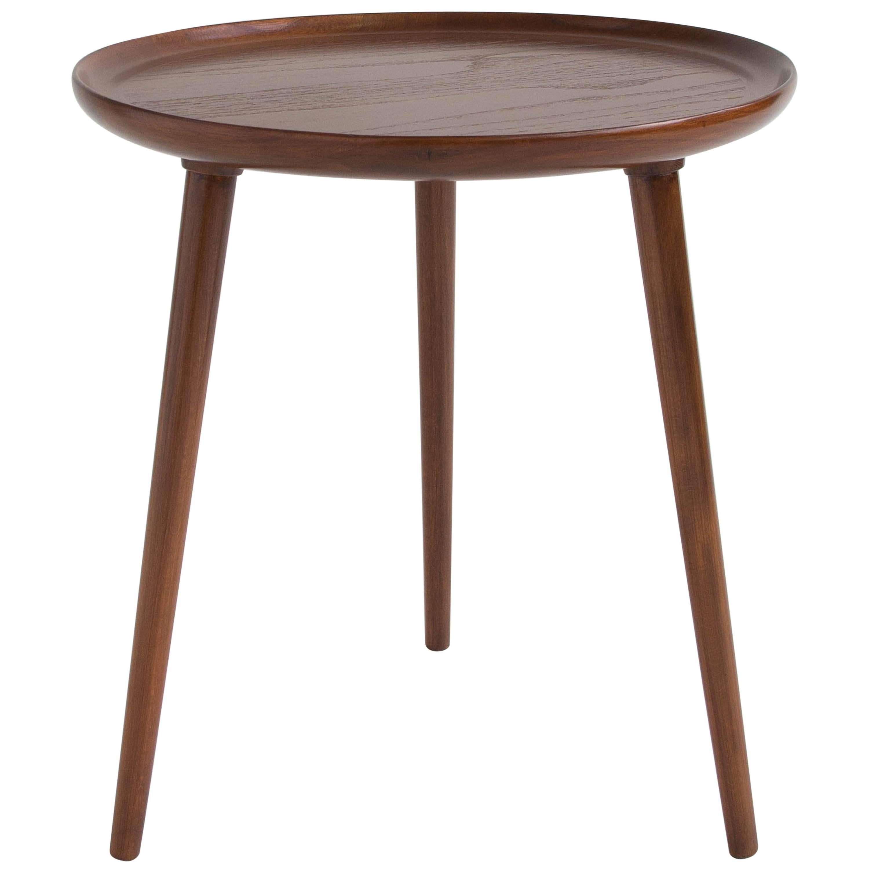 Danish Round Tripod Table by Selig
