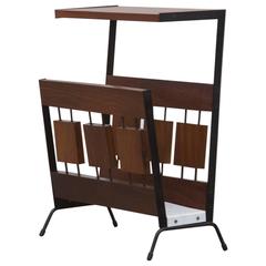 Cees Braakman Wood Block Telephone Table and Magazine Rack