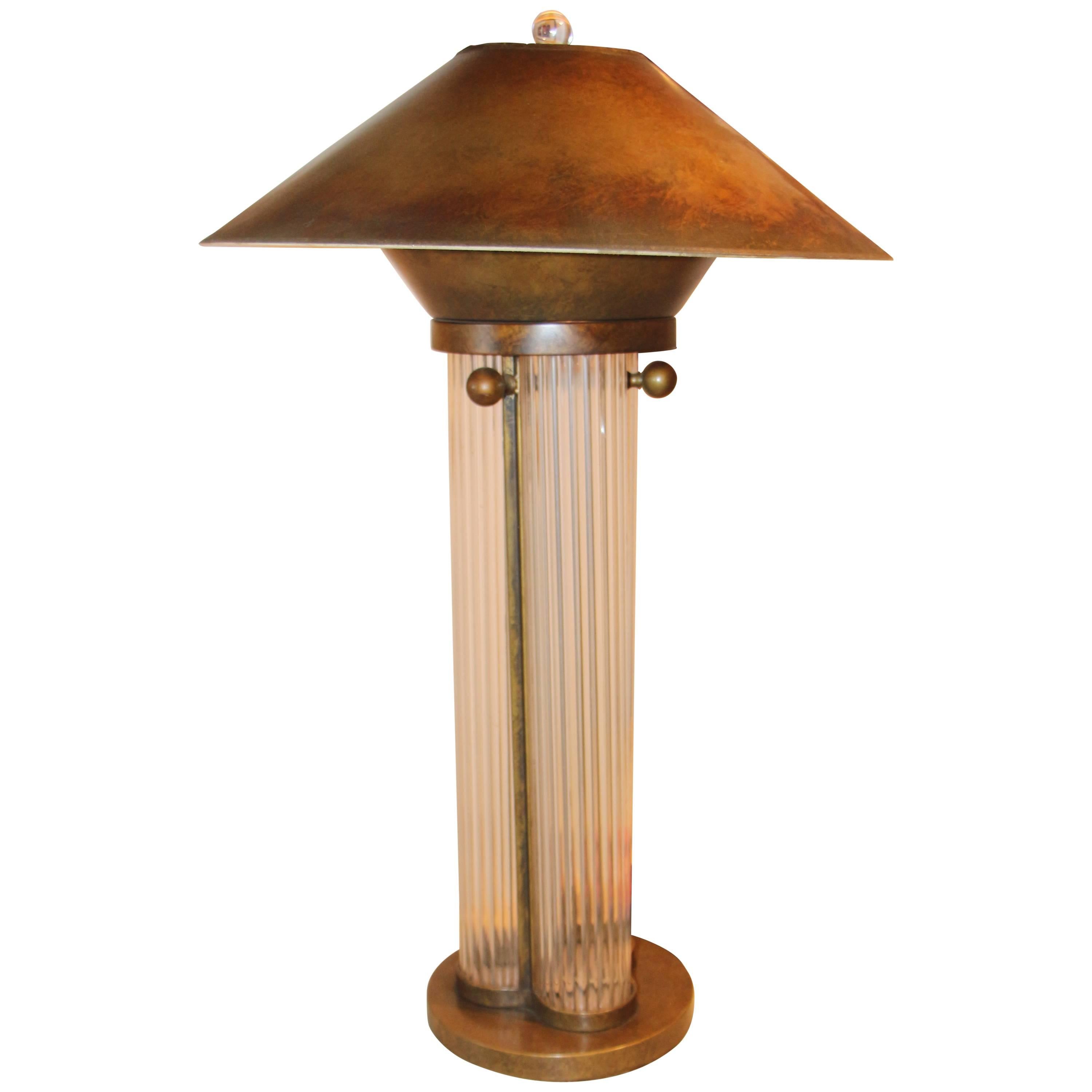 Bronze Patina Steve Chase Designed Lamp