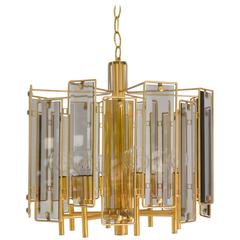 Mid-Century Italian Brass Eight-Arm Chandelier 7