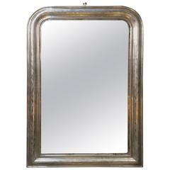 19th Century Silver Leaf Louis Philippe Mirror 19th Century Silver Leaf Louis Philippe Mirror