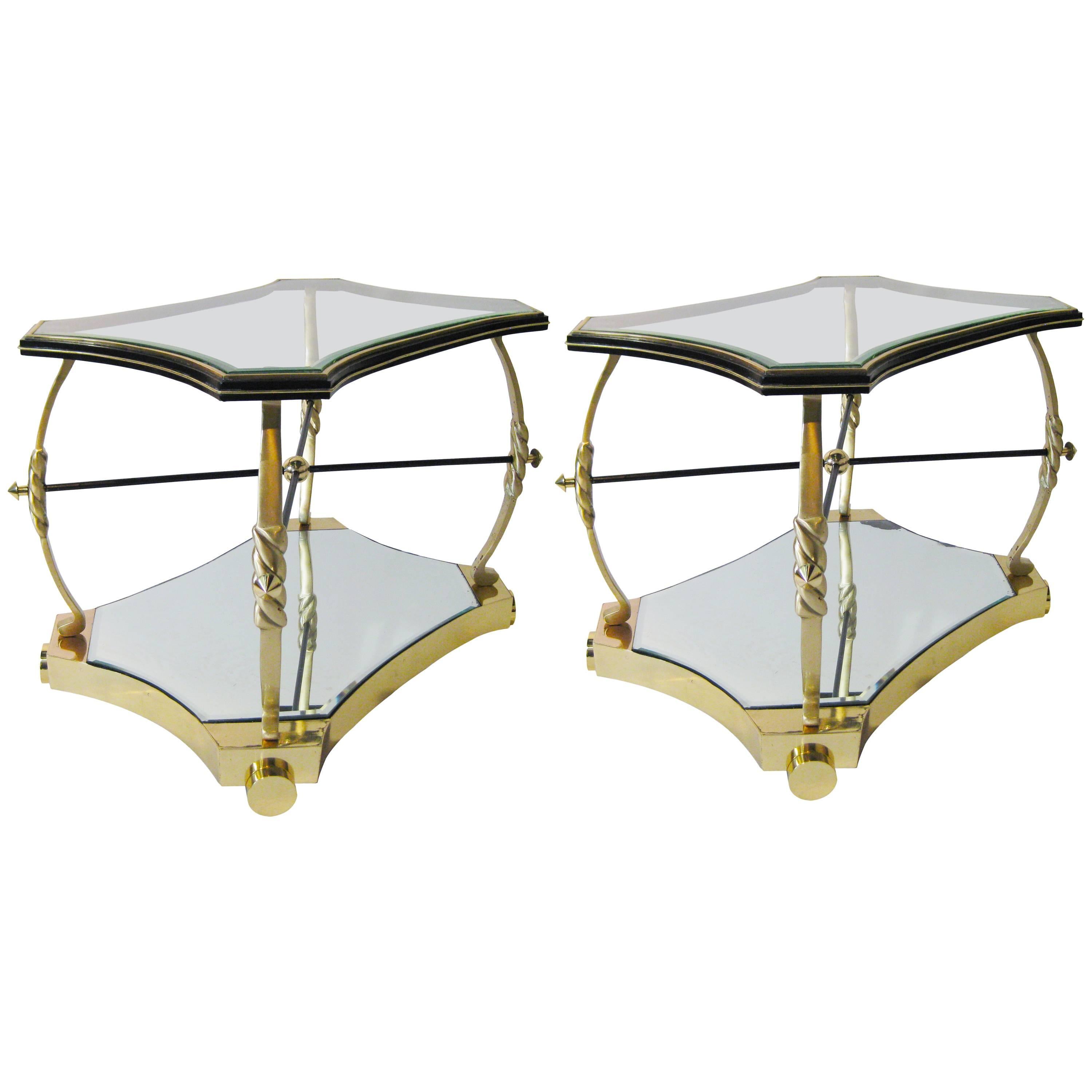Pair of Side Tables Designed by Roberto and Mito Block, circa 1940