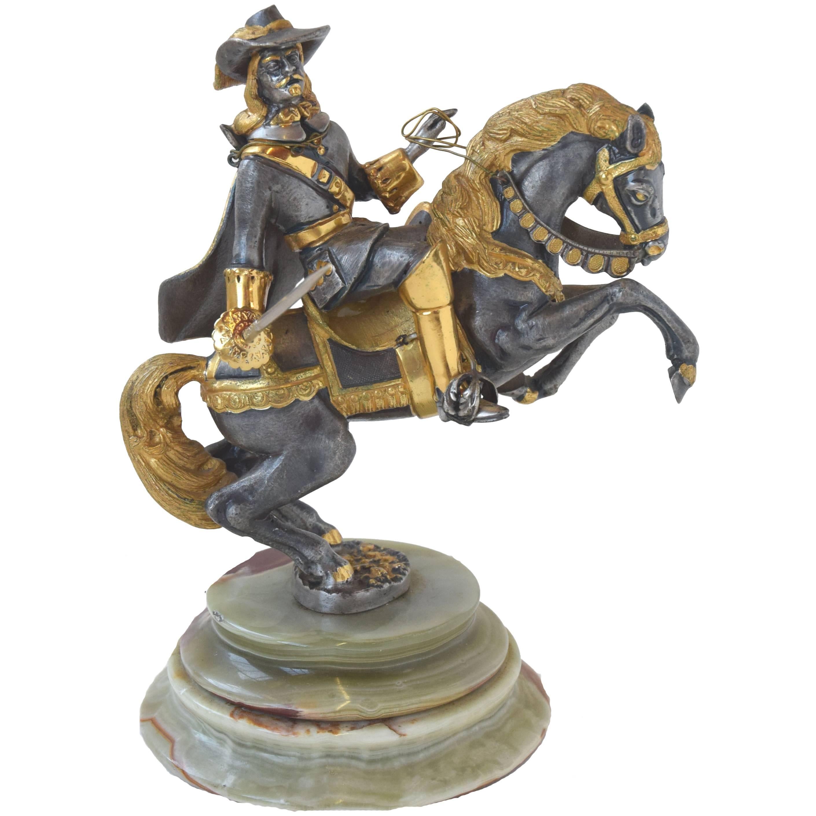 Bronze-Kavalier von Giuseppe Vasari für Gorham