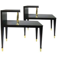 Pair of End Tables Designed by Roberto and Mito Block, circa 1950
