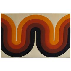 Quilted Verner Panton Fabric Panel