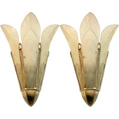 French Art Deco Wall Sconces by Sabino 10