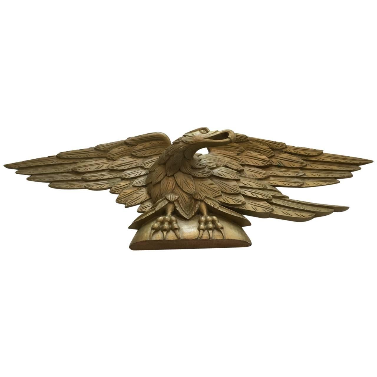 Carved Gilt Over-Door Eagle